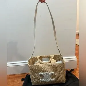 Celine | Bags | Celine Small Cabas Thais In Raffia And